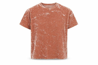 Womens UK Size S Zara Brown Basic T-Shirt