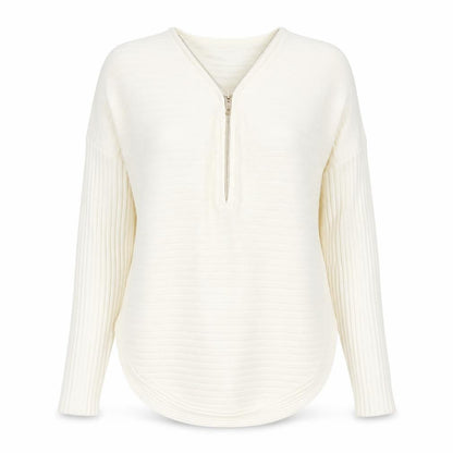 Womens UK Size L Cameo Rose White Pullover Jumper