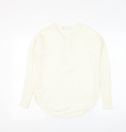 Womens UK Size L Cameo Rose White Pullover Jumper