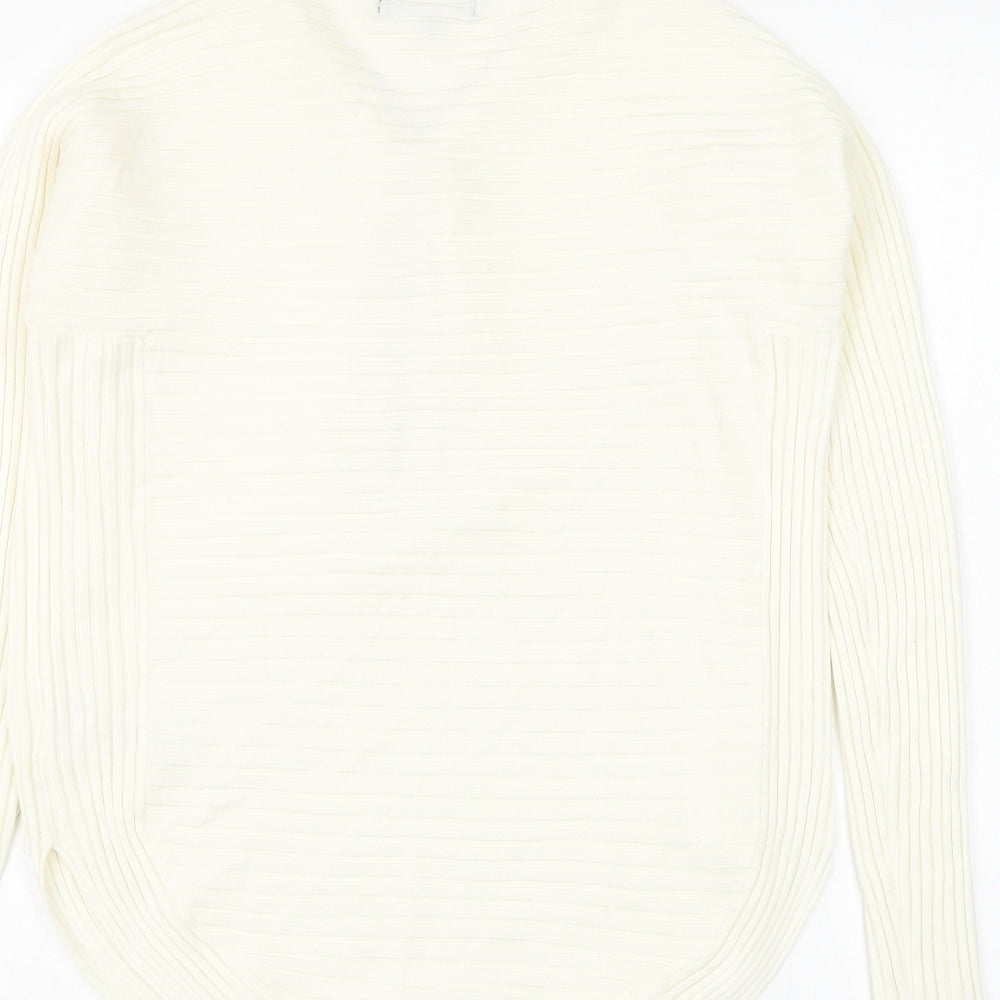 Womens UK Size L Cameo Rose White Pullover Jumper