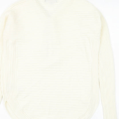 Womens UK Size L Cameo Rose White Pullover Jumper