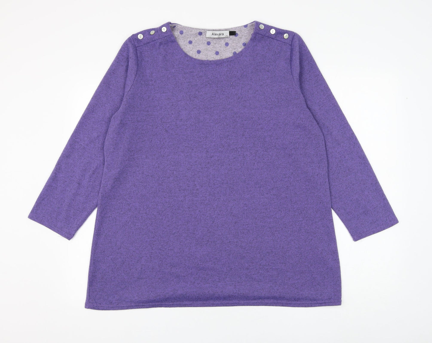 Womens UK Size L Alexara Orange Pullover Jumper