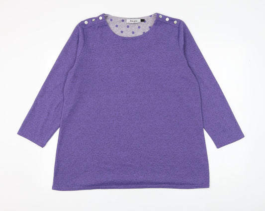 Womens UK Size L Alexara Orange Pullover Jumper