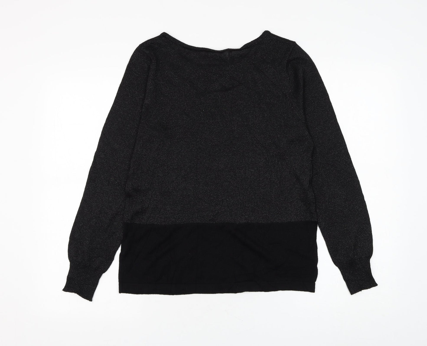 Womens UK Size M Preworn Black Pullover Jumper