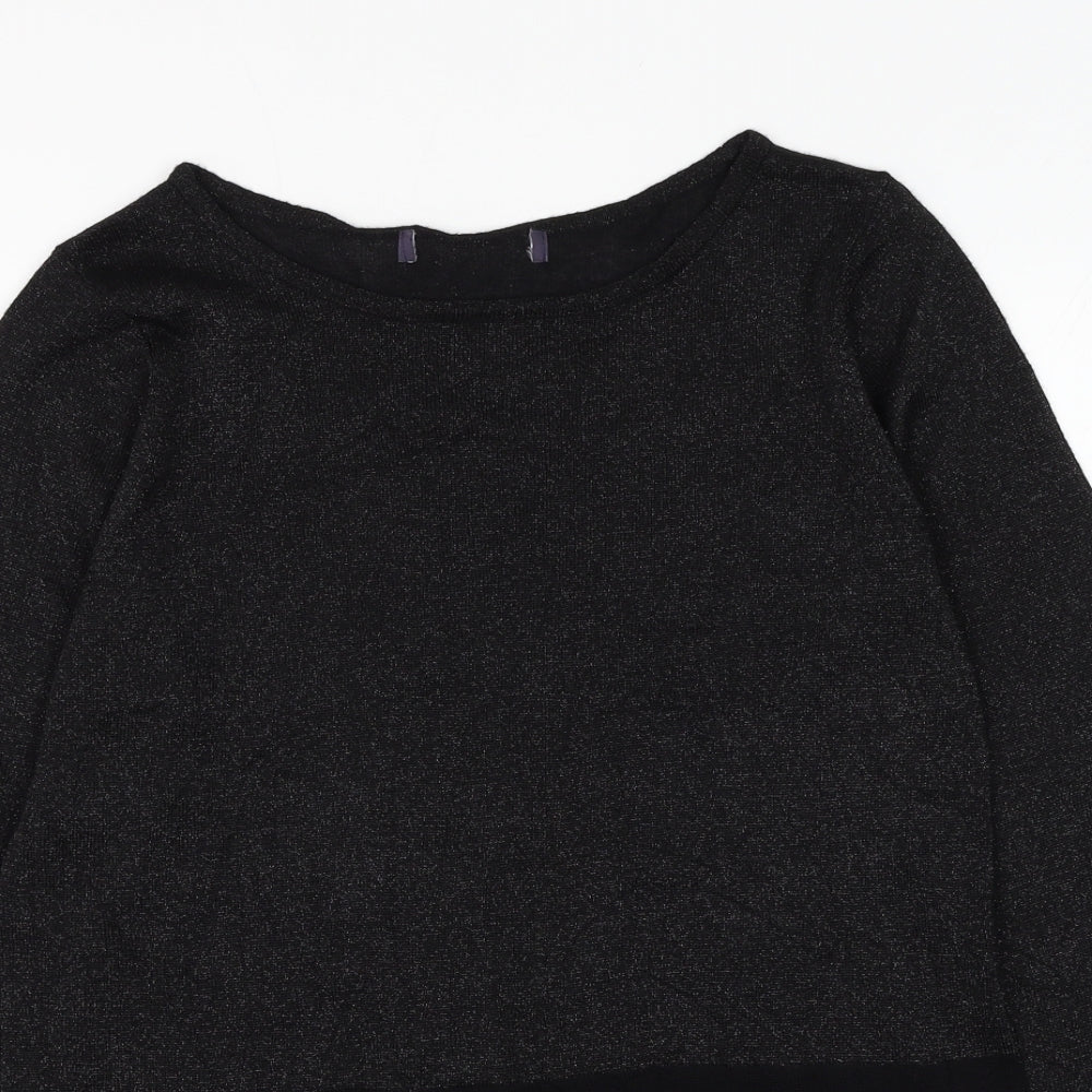 Womens UK Size M Preworn Black Pullover Jumper