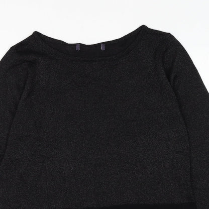 Womens UK Size M Preworn Black Pullover Jumper