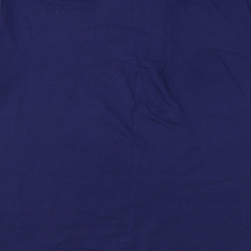 Atlas Mens Blue Cotton T-Shirt Size XL Round Neck - Arizona