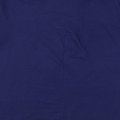 Atlas Mens Blue Cotton T-Shirt Size XL Round Neck - Arizona