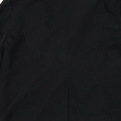 Primark Womens Black Jacket Blazer Size 14 Button