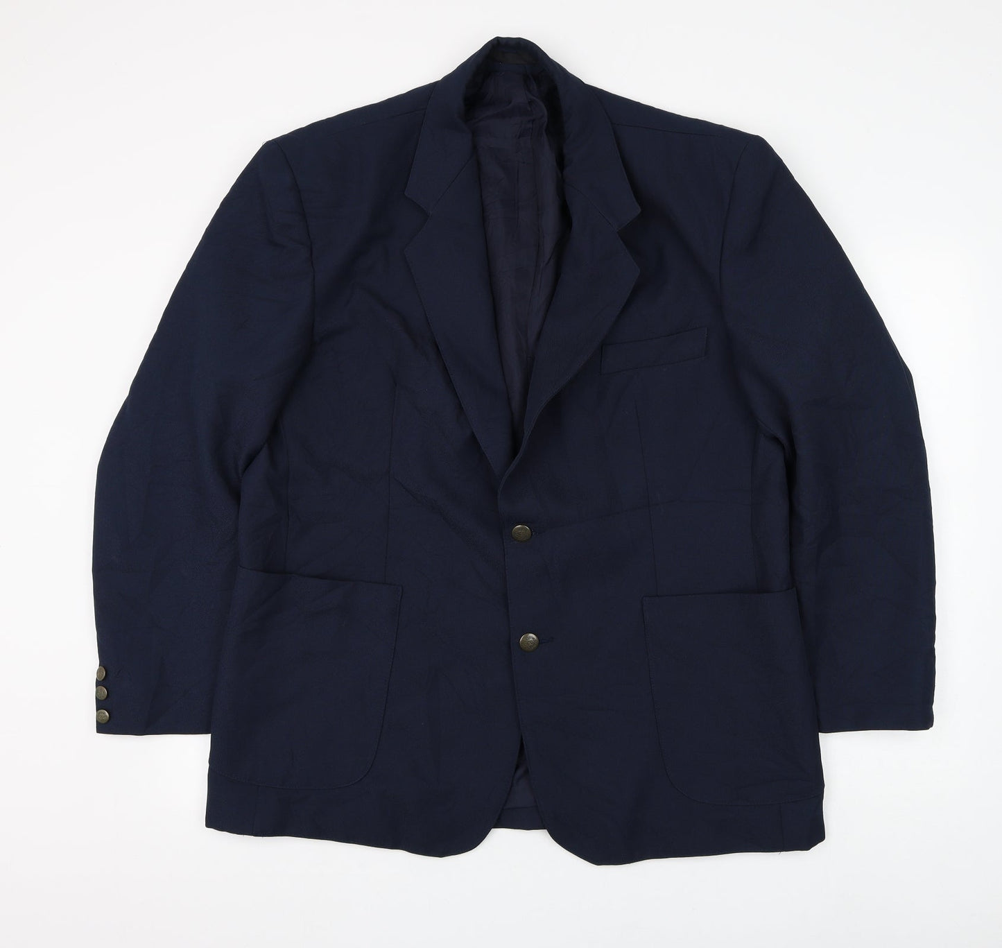 Mens UK Size 44 Classic Regular Blue Suit Jacket