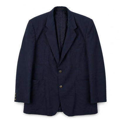 Classics Mens Blue Polyester Jacket Suit Jacket Size 44