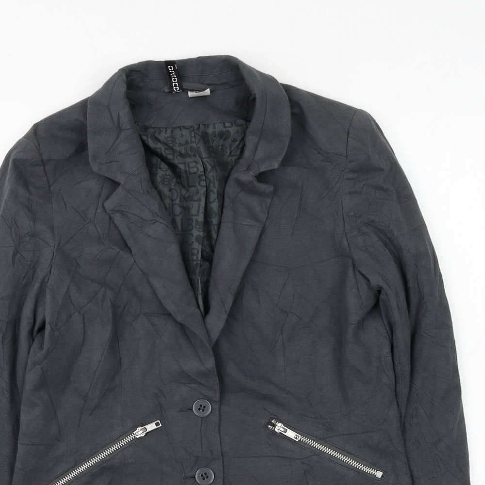 Womens UK Size 12 H&M Grey Jacket