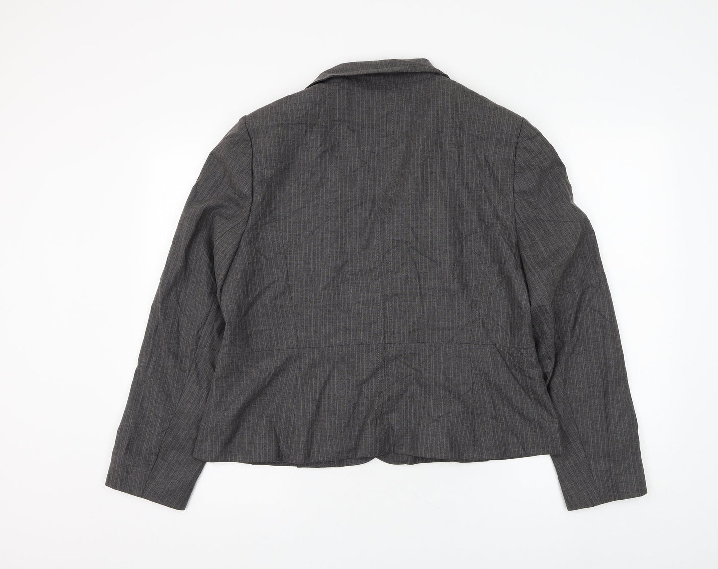 Autonomy Womens Grey Jacket Blazer Size 18 Button