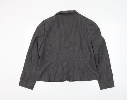 Autonomy Womens Grey Jacket Blazer Size 18 Button