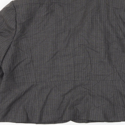 Autonomy Womens Grey Jacket Blazer Size 18 Button