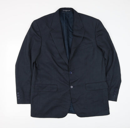 Mens UK Size 42 Greenwoods Regular Blue Suit Jacket