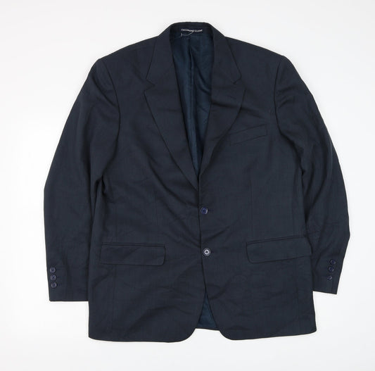 Mens UK Size 42 Greenwoods Regular Blue Suit Jacket