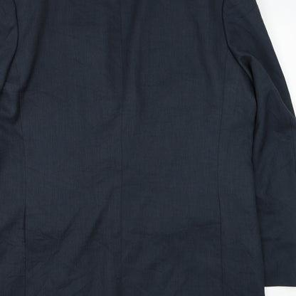 Mens UK Size 42 Greenwoods Regular Blue Suit Jacket