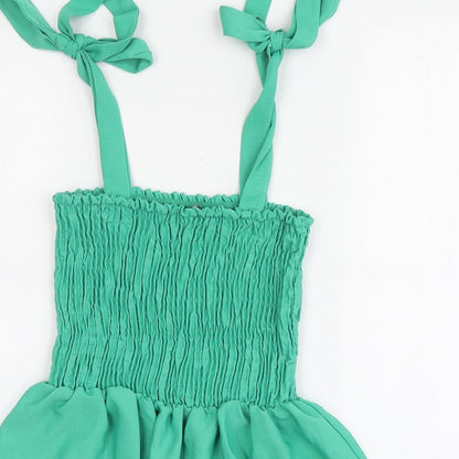 Womens UK Size S New Look Green Basic Blouse