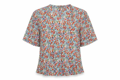 Womens UK Size S New Look Multicoloured Basic Button-Up