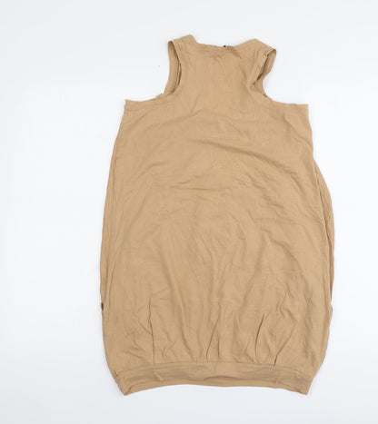 Womens UK Size 10 River Island Beige Basic Tank