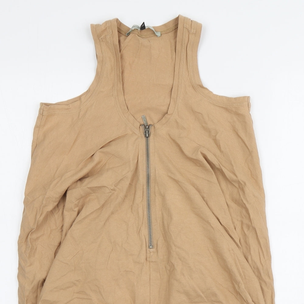 Womens UK Size 10 River Island Beige Basic Tank