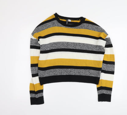 Womens UK Size L H&M Multicoloured Pullover Jumper