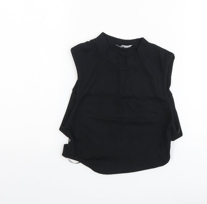 Womens UK Size M Zara Black Basic Tank