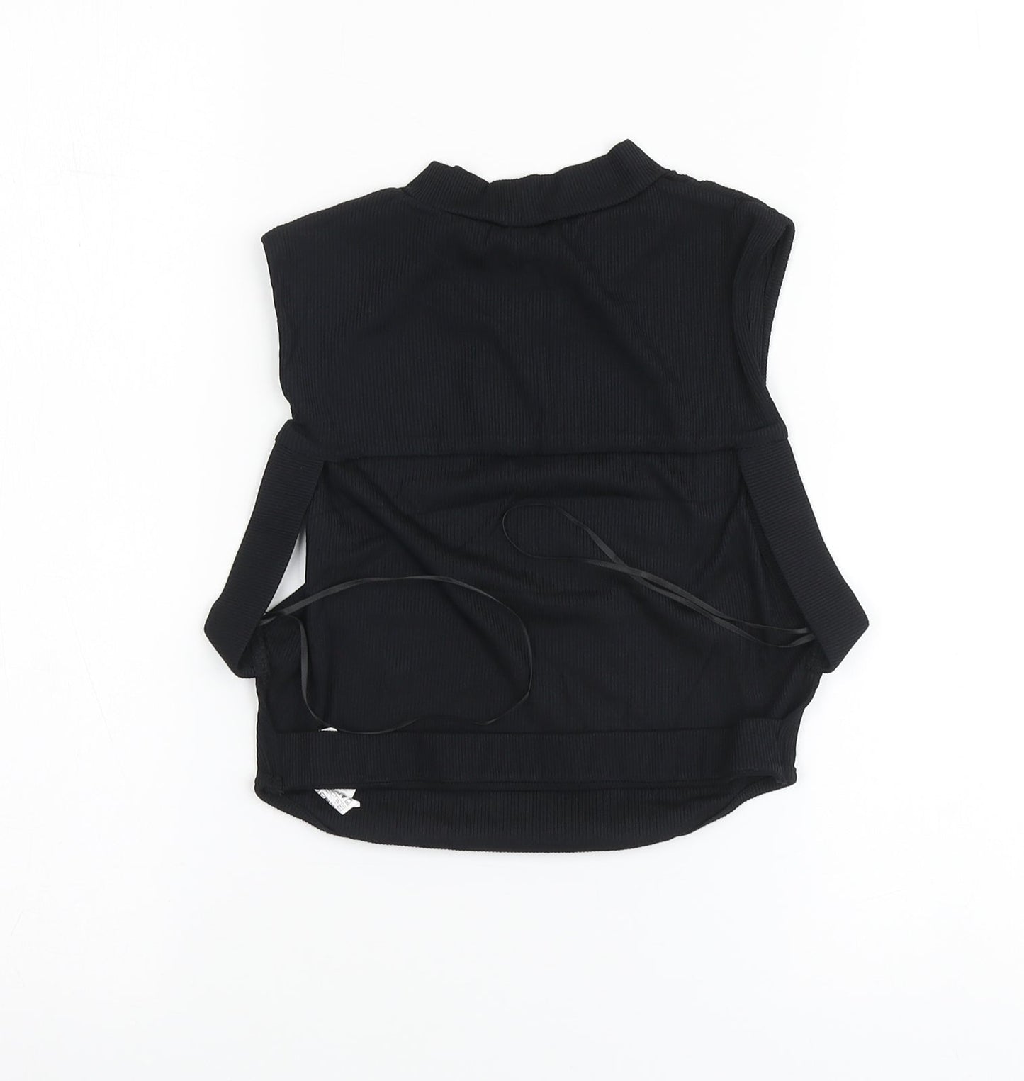 Womens UK Size M Zara Black Basic Tank