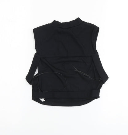 Womens UK Size M Zara Black Basic Tank