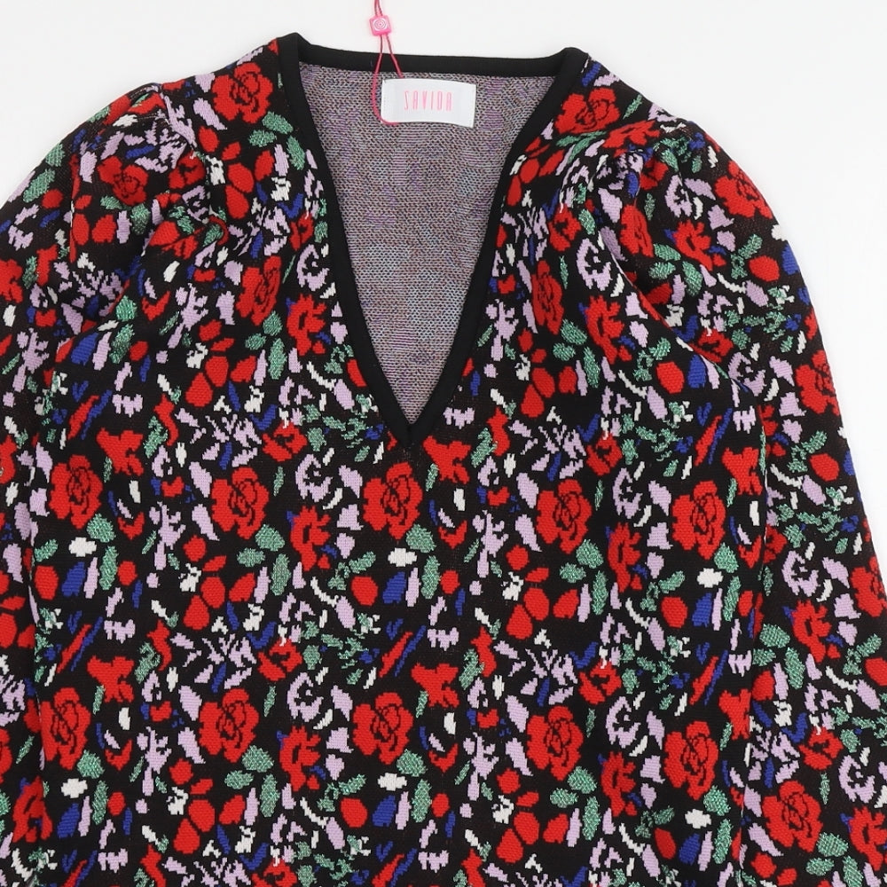 Womens UK Size XS Savida Multicoloured Pullover Jumper