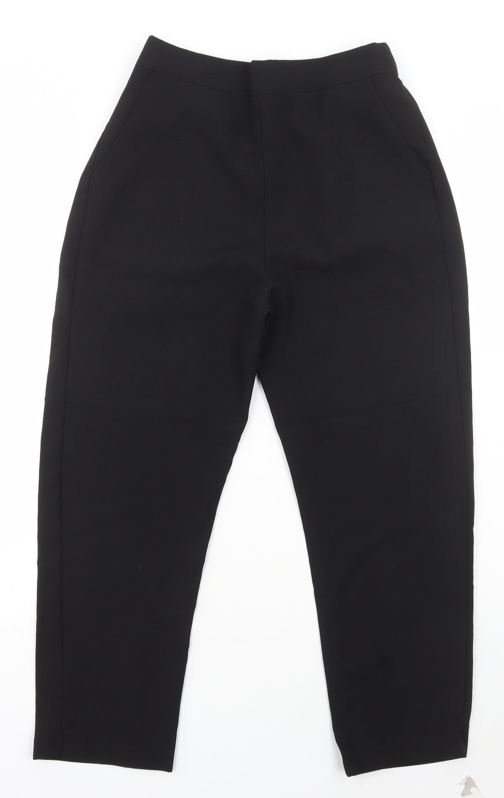Womens UK Size 10 Preworn Regular Fit  Black Trousers