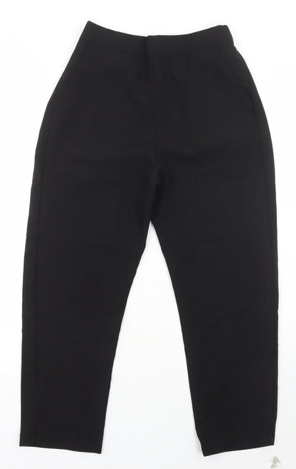 Womens UK Size 10 Preworn Regular Fit  Black Trousers