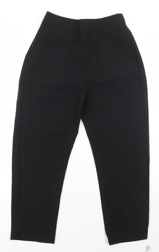 Womens UK Size 10 Preworn Regular Fit  Black Trousers