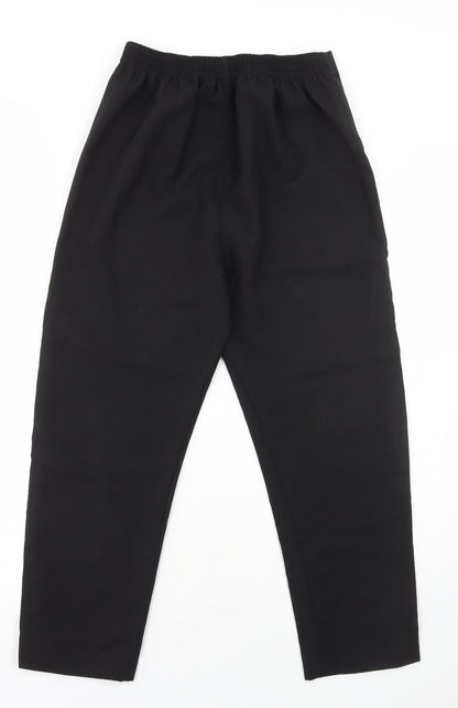 Womens UK Size 10 Preworn Regular Fit  Black Trousers
