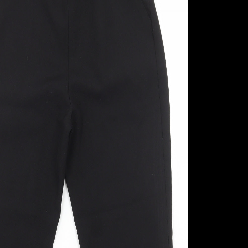 Womens UK Size 10 Preworn Regular Fit  Black Trousers