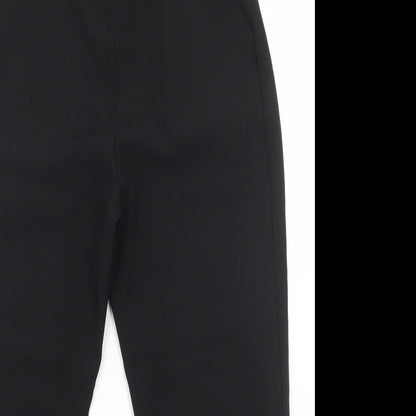 Womens UK Size 10 Preworn Regular Fit  Black Trousers