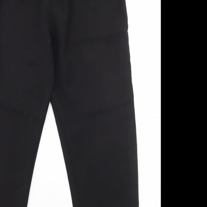 Womens UK Size 10 Preworn Regular Fit  Black Trousers