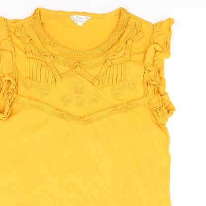 Womens UK Size 8 Falmer Heritage Yellow Jersey Tank