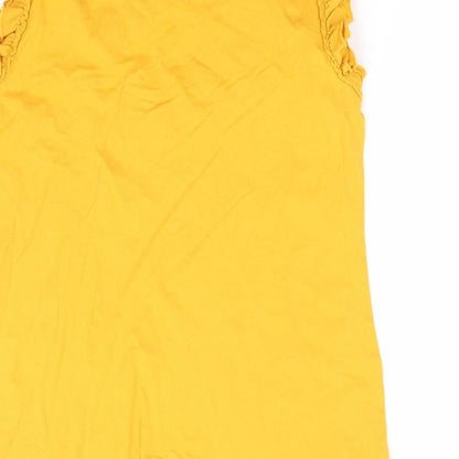 Womens UK Size 8 Falmer Heritage Yellow Jersey Tank