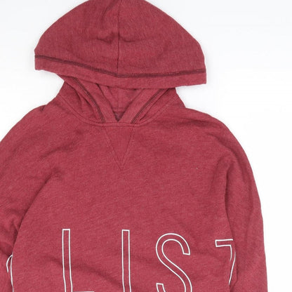 Hollister Womens Red Cotton Pullover Hoodie Size XS Pullover - Batwing Cropped