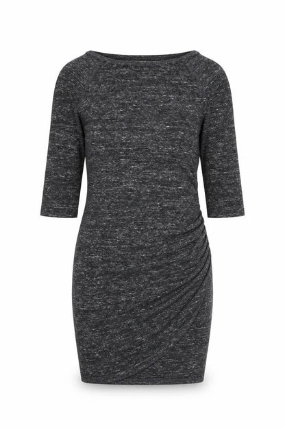 Zara Womens Grey Viscose Bodycon Size S Round Neck Pullover