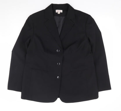 Kaleidoscope Womens Black Polyester Jacket Suit Jacket Size 18