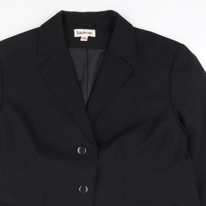 Kaleidoscope Womens Black Polyester Jacket Suit Jacket Size 18