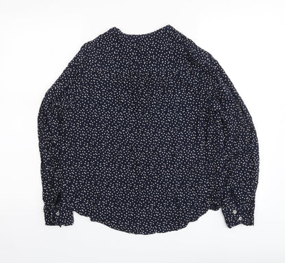 Womens UK Size 10 Marks and Spencer Blue Basic Blouse