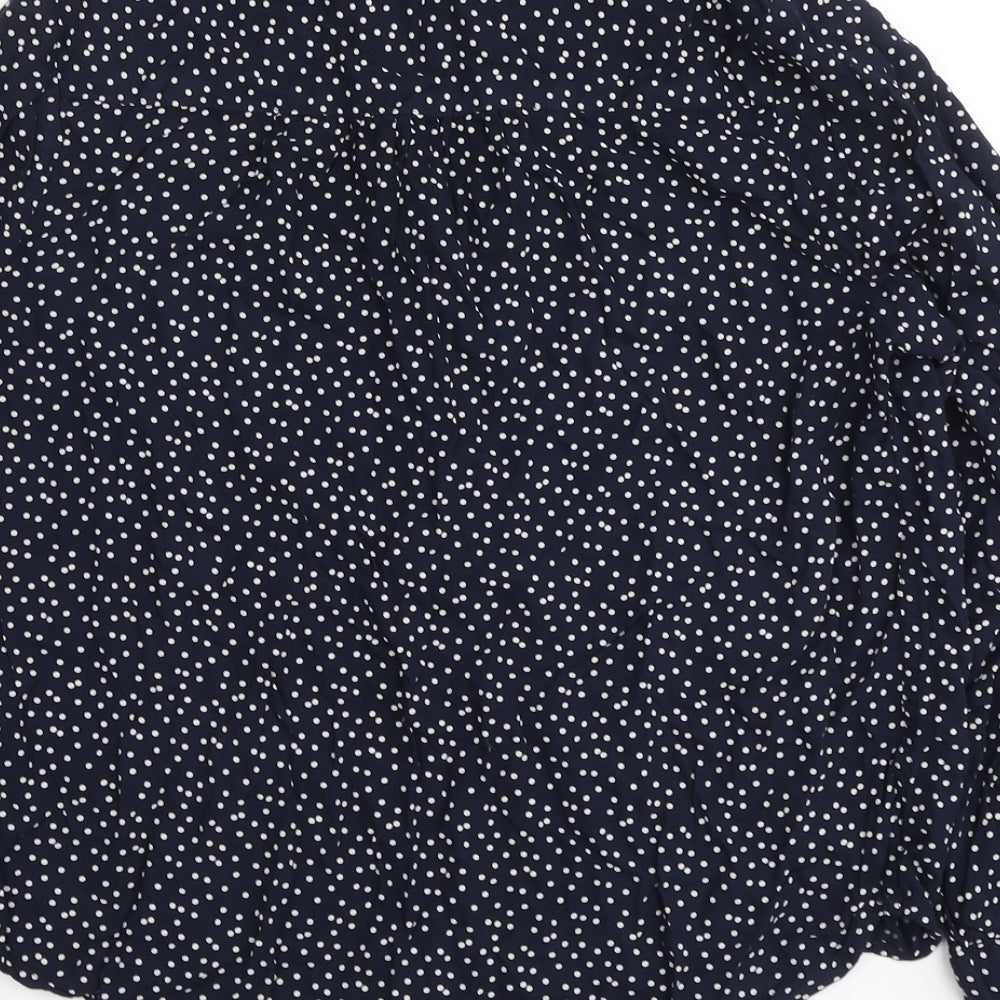 Womens UK Size 10 Marks and Spencer Blue Basic Blouse
