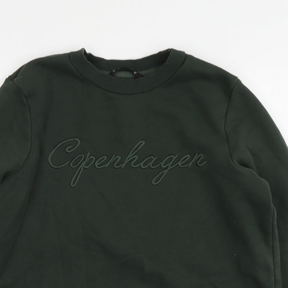Womens UK Size M Dunnes Stores Green Pullover Hoodie