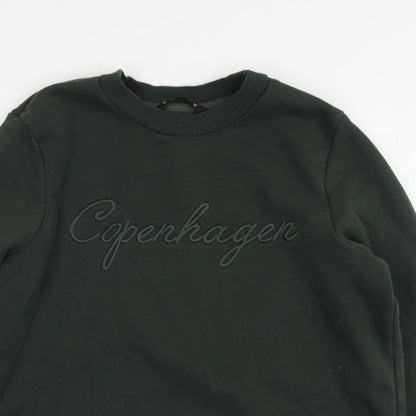 Womens UK Size M Dunnes Stores Green Pullover Hoodie