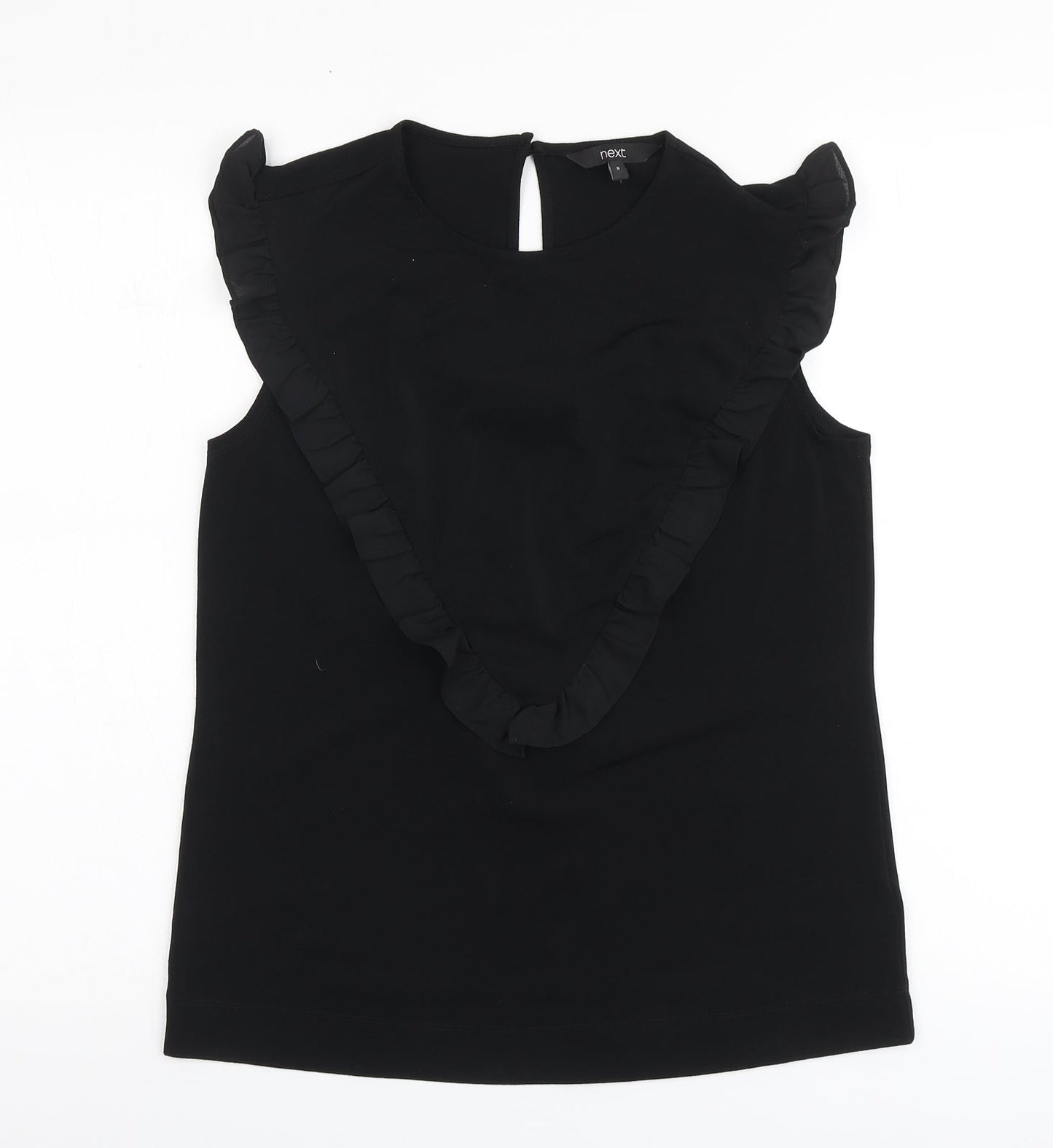 Womens UK Size 8 NEXT Black Basic Blouse