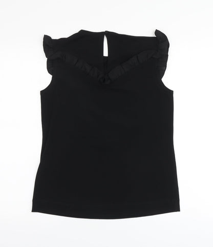 Womens UK Size 8 NEXT Black Basic Blouse